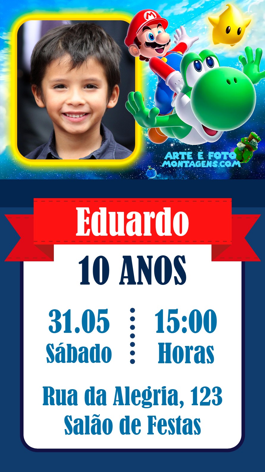Calendário personalizado com fotos