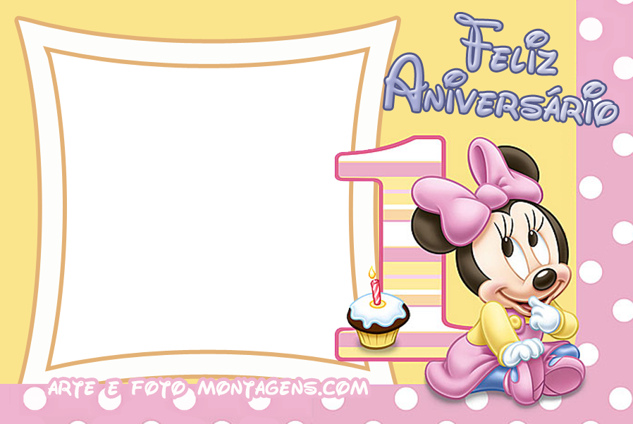 Álbum do Bebê - Minnie 12 1 Ano Aniversario