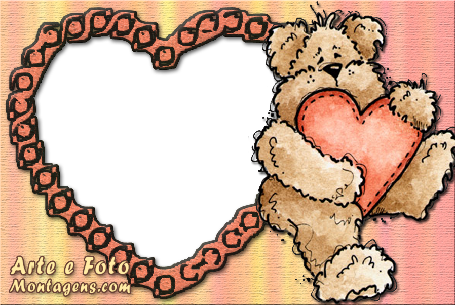 Amor - Urso Abracando Coracao
