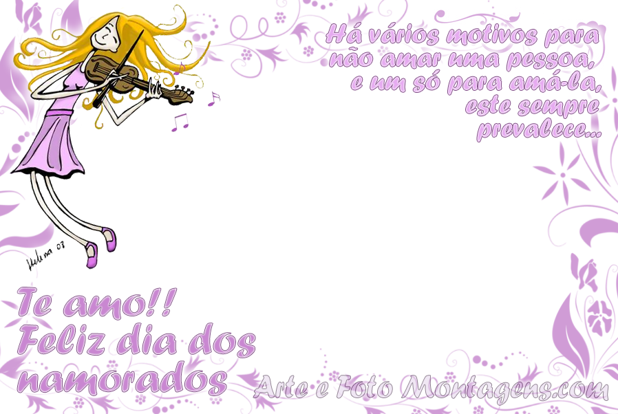 Comemorativas - Dia Dos Namorados Violino
