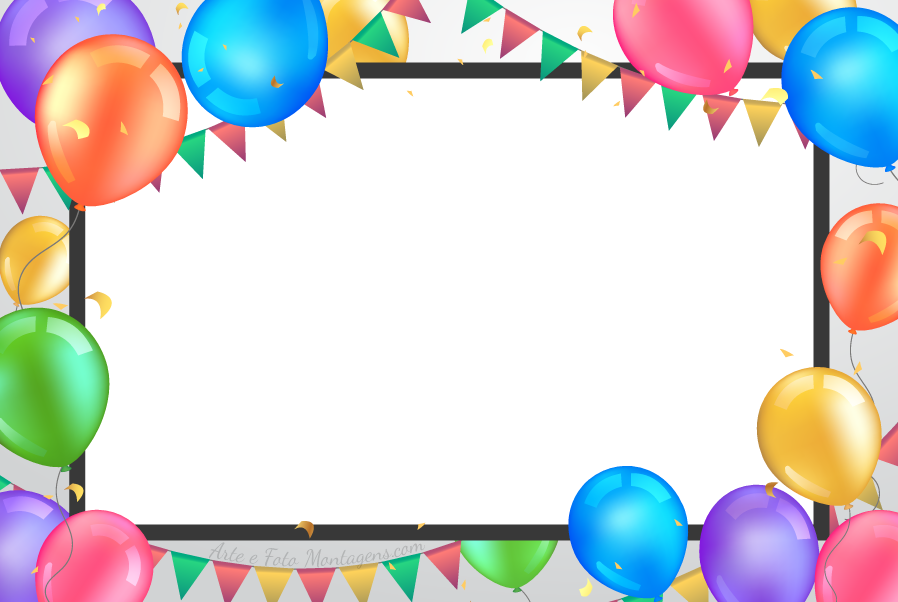Comemorativas - Aniversario Bexigas Confete
