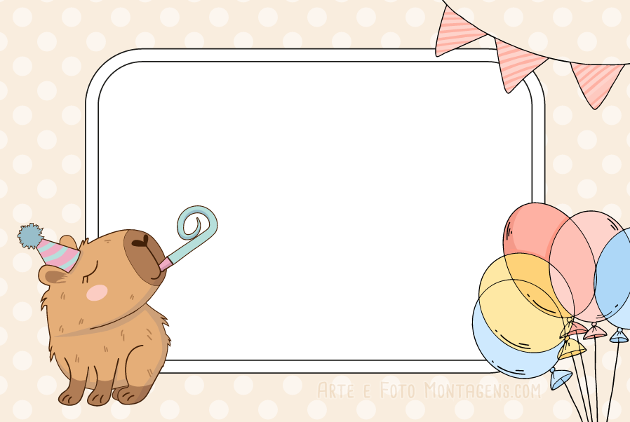 Comemorativas - Aniversario Capivara