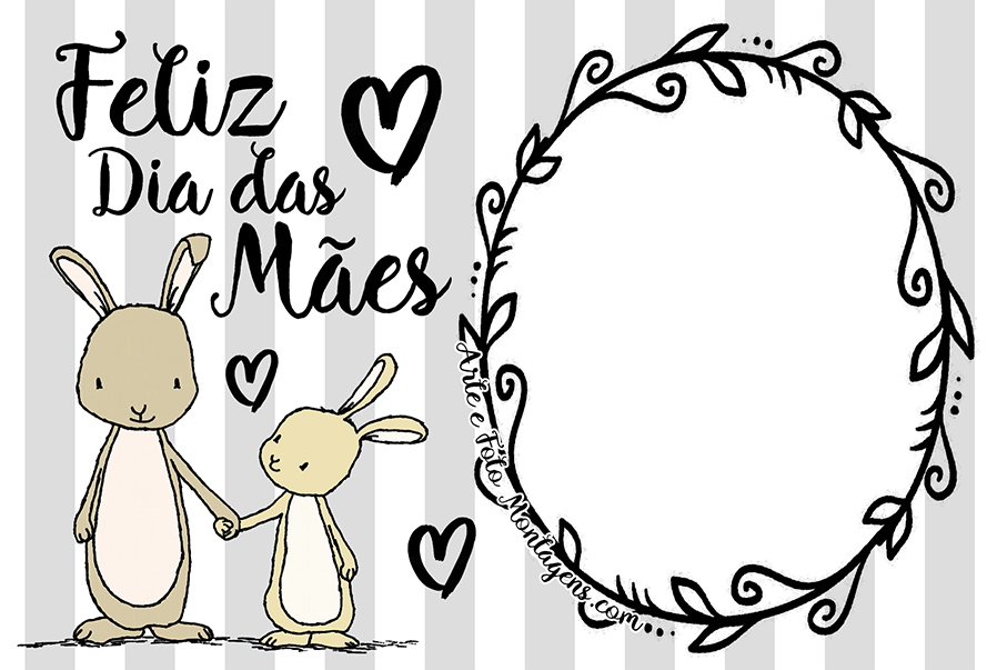 Comemorativas - Dia Das Maes Coelhos Comemorativas - Dia Das Maes Coelhos