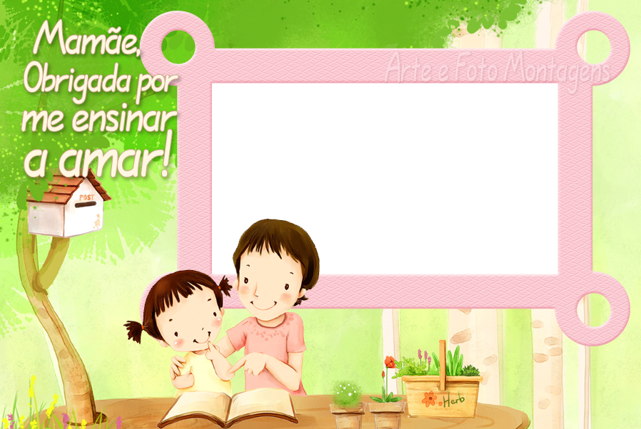 Comemorativas - Dia Das Maes Menina Estudando