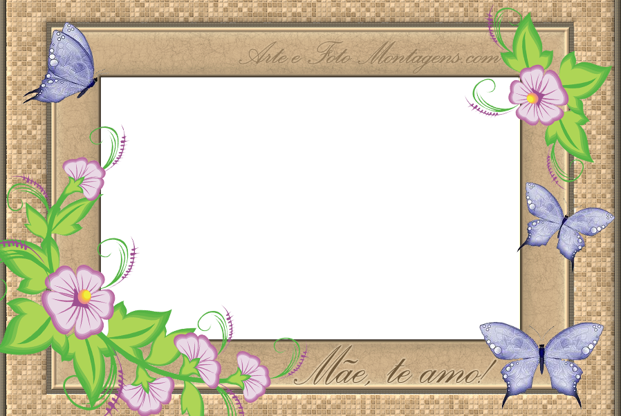 Comemorativas - Dia Das Maes Quadro Flores Borboletas