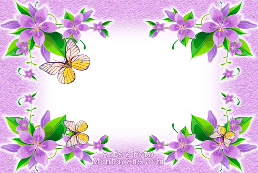 Diversas - Borboletas Flores Lilas Diversas - Borboletas Flores Lilas