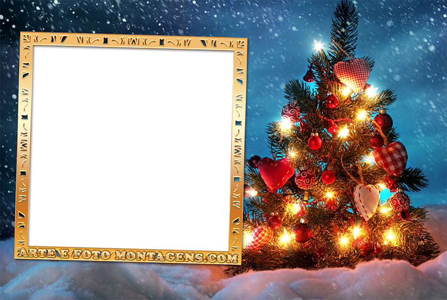 Final de Ano - Natal Luzes Arvore Neve