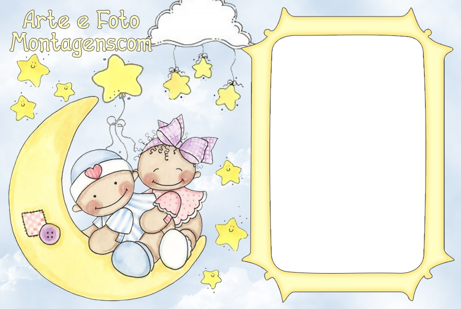 Infantis - Baby Bebes Estrelas Lua Infantis - Baby Bebes Estrelas Lua
