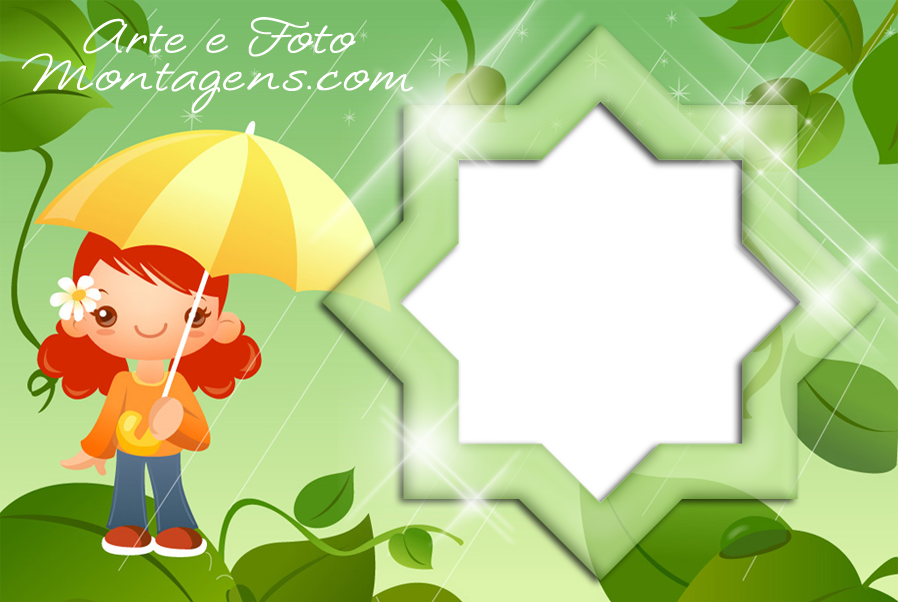Infantis - Menina Guarda Chuva