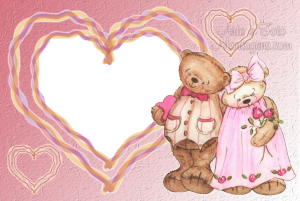 Moldura Amor - Casal Ursos Moldura Amor - Casal Ursos