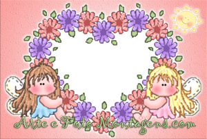 Moldura Amor - Cute Colors Fairies Fadinhas Moldura Amor - Cute Colors Fairies Fadinhas