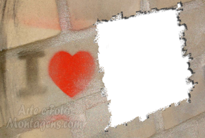Moldura Amor - I Love Muro Moldura Amor - I Love Muro