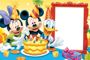 Moldura Comemorativa - Aniversário Disney Mickey Moldura Comemorativa - Aniversário Disney Mickey