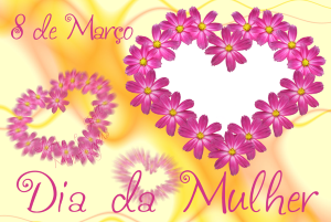 Moldura Comemorativa - Dia da Mulher Moldura Comemorativa - Dia da Mulher