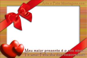 Moldura Comemorativa - Dia dos Namorados Caixa de Presente Moldura Comemorativa - Dia dos Namorados Caixa de Presente