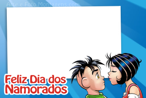 Moldura Comemorativa - Dia dos Namorados Mônica Jovem Moldura Comemorativa - Dia dos Namorados Mônica Jovem