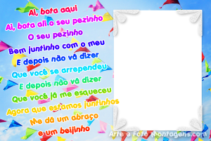 Moldura Comemorativa - Festa Junina Pezinho Moldura Comemorativa - Festa Junina Pezinho