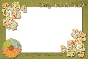 Moldura Comemorativa - Dia da Vovó Vintage Moldura Comemorativa - Dia da Vovó Vintage