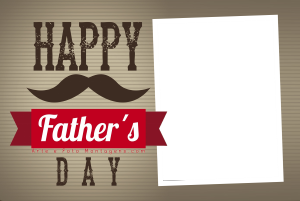 Moldura Comemorativa - Dia dos Pais Bigode Fathers Day Moldura Comemorativa - Dia dos Pais Bigode Fathers Day