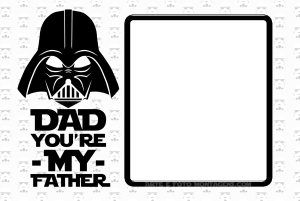 Moldura Comemorativa - Dia dos Pais Darth Vader Moldura Comemorativa - Dia dos Pais Darth Vader