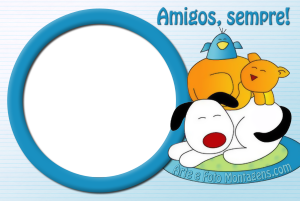 Moldura Diversas - Cãozinho Gatinho Passarinho Moldura Diversas - Cãozinho Gatinho Passarinho