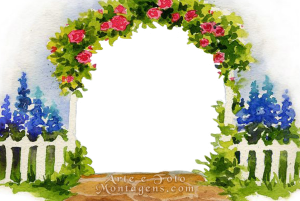 Moldura Diversas - Flores Jardim Cerca Arco Moldura Diversas - Flores Jardim Cerca Arco