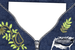 Moldura Diversas - Jeans Zipper Moldura Diversas - Jeans Zipper