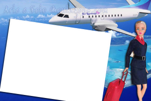 Moldura Diversas - Profissões Avião Aeromoça Moldura Diversas - Profissões Avião Aeromoça