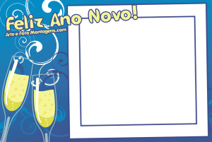 Moldura Natal - Ano Novo Brinde Taças Moldura Natal - Ano Novo Brinde Taças