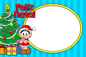 Moldura Natal - Mônica Moldura Natal - Mônica