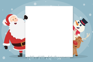 Moldura Natal - Papai Noel Boneco de Neve Rena Moldura Natal - Papai Noel Boneco de Neve Rena