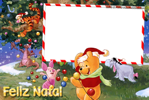 Moldura Natal - 2010 Pooh Moldura Natal - 2010 Pooh