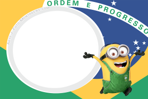 Moldura Times - Brasil Minion Moldura Times - Brasil Minion