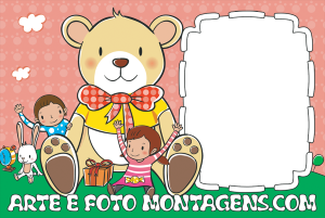 Moldura Infantil - Crianças Urso Moldura Infantil - Crianças Urso