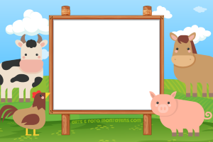 Moldura Infantil - Fazendinha Moldura Infantil - Fazendinha