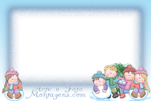Moldura Infantil - Inverno Neve Moldura Infantil - Inverno Neve