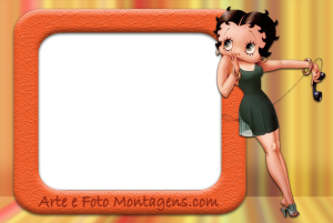 Moldura Personagens - Betty Boop Moldura Personagens - Betty Boop