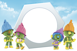 Moldura Personagens - Doozers Moldura Personagens - Doozers