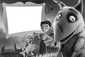 Moldura Personagens - Frankenweenie Moldura Personagens - Frankenweenie