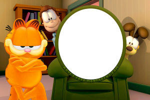 Moldura Personagens - Garfield Show Moldura Personagens - Garfield Show
