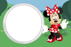 Moldura Personagens - Mickey Minnie Vermelha Moldura Personagens - Mickey Minnie Vermelha
