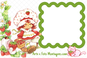Moldura Personagens - Moranguinho Antiga Original Moldura Personagens - Moranguinho Antiga Original