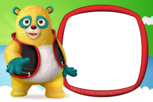 Moldura Personagens - Oso Urso Agente Especial Moldura Personagens - Oso Urso Agente Especial