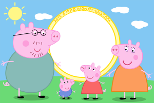 Moldura Personagens - Peppa Pig Moldura Personagens - Peppa Pig