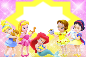 Moldura Personagens - Princesas Baby Moldura Personagens - Princesas Baby