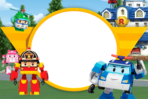 Moldura Personagens - Robocar Poli Moldura Personagens - Robocar Poli