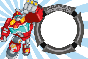 Moldura Personagens - Transformers Rescue Bots Moldura Personagens - Transformers Rescue Bots