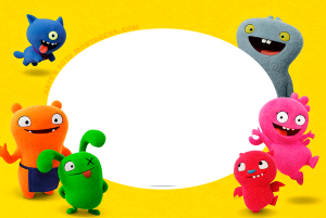 Moldura Personagens - Ugly Dolls Moldura Personagens - Ugly Dolls
