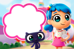 Moldura Personagens - Vera E O Reino Do Arco Iris True Moldura Personagens - Vera E O Reino Do Arco Iris True