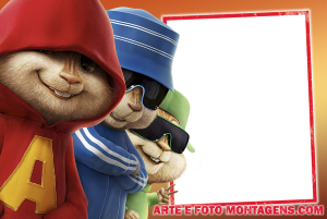 Moldura Personagens - Alvin E Os Esquilos Moldura Personagens - Alvin E Os Esquilos